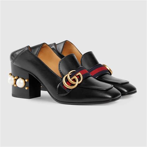 gucci mid heel loafer replica|gucci loafers fluffy.